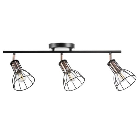 Lamp "Boston" 3x60W E14 black/copper-3