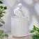 Candle in concrete Aromatic "Michelangelo", 13x7 cm, blue bells, soy wax, 160 g
