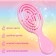 Comb - mini massage, 5.5 × 14 cm, the color is gentle - pink