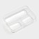 Lunch box rectangular, 21 × 14.5 × 5.5 cm, 3 compartments, color mix