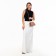 Female bag, zipper clutch, beige color