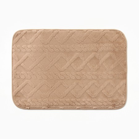 Bathroom mat Ethel "Pattern", col. Beige, 40x60 cm