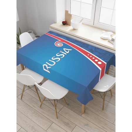 Tables on the table "Russia", rectangular, Saten, size 145x180 cm