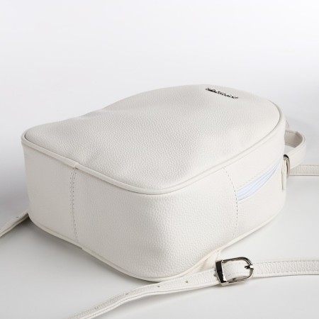 Women's backpack city, Textura, white color-2