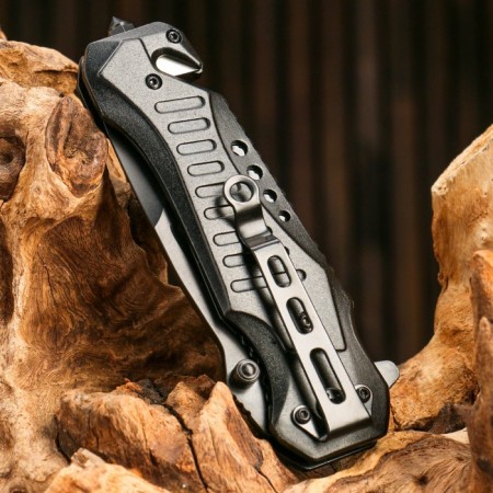 Folding knife stinger, 90 mm, hilt: steel, aluminum, cardboard box-3