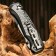 Folding knife stinger, 90 mm, hilt: steel, aluminum, cardboard box