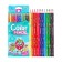 Pencils of 12 flowers in a cardboard box, flavored, triangular, wooden. Mix fruits