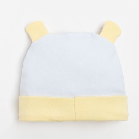 Baby hat, white color/print mix, size 46-2