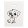 Polyethylene "human friend" white-black 30x40 cm 50 μm