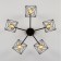 Trappola chandelier, 5x60W E27, black color