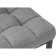 Stool Bar loft Metal/fabric, black/gray 35x35x65 cm