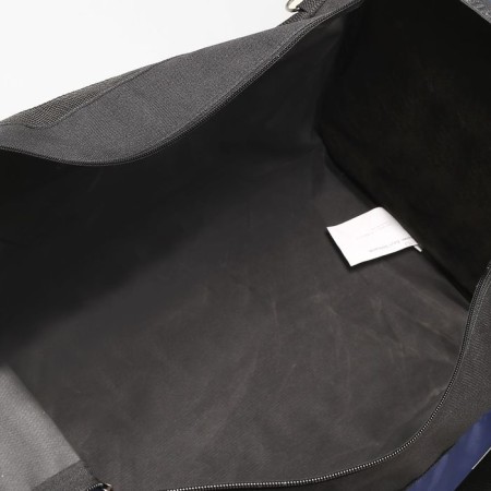 Road bag with lightning, 3 outer pockets, long belt, black/blue color-4