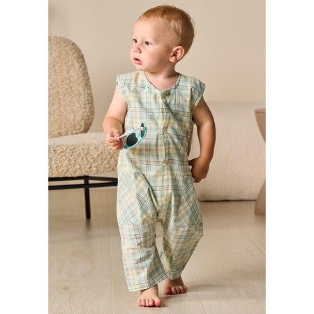 Summer jumpsuit "Marseille", height 74, green color