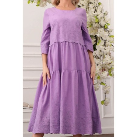Women's dress, size 52, purple color-7