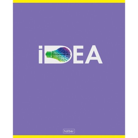 A notebook of 60 sheets, in a “figurative thinking” cage, cover coated cardboard, matte lamination, an offset block 65g/m² 5V, mix-4