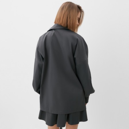 Women's jacket Minaku: safari color graphite, river 48-6