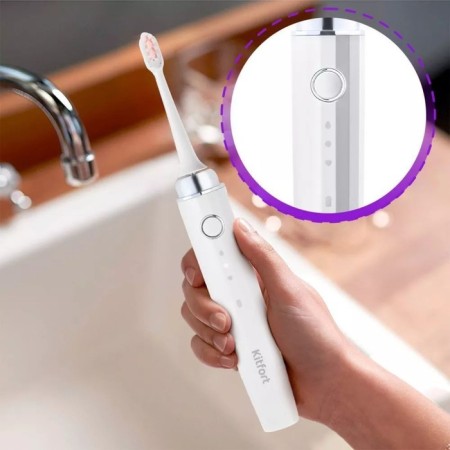Electric toothbrush KT-2954, 3 modes, 3 nozzles, white-2