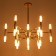 Sigrid chandelier 12xg9 gold 66x66x65 cm