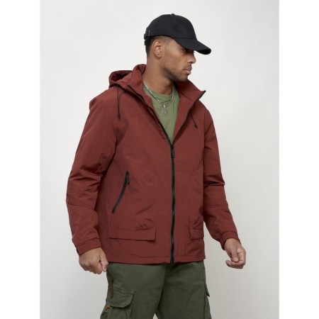 Male spring jacket, size 58, burgundy color-2