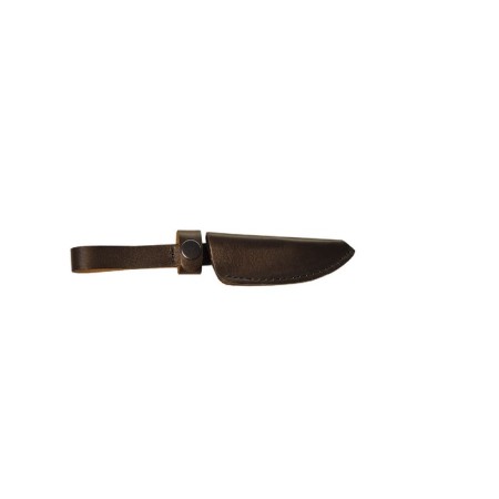 A small knife cover, with a blade 10.5 cm long, leather, mix of flowers