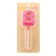 Candle in the cake on the skewer "Fine", the number "8", 5 cm, pink