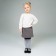 Pantyhose children, dark gray melange color, height 104-110 cm