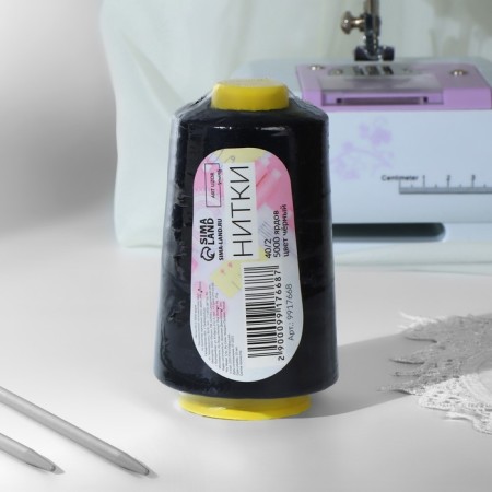 Threads 40/2, 5000 yard, black color-3
