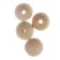 Wooden beads d = 25 mm (set 4 pcs) without coating