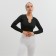 TOP with a long sleeve Minaku: Sportly; Color Black Rr.