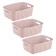 Hobbylife Rattan basket, size m, with handles, 19.5x26x9 cm, color mix