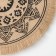 Serving napkin "Africa", d = 35 cm, black color