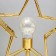 Spar "star" LED from batteries 3haa gold 22x11x28 cm Risalux