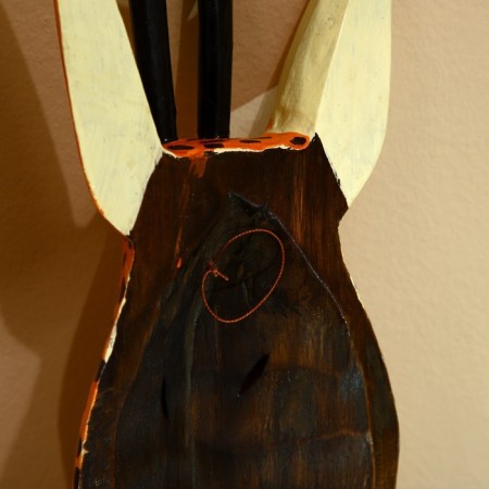 Mask "Zebra" Albezia 50 cm-3