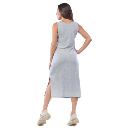 Female dress, size 50, light gray color-4