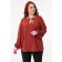 Female blouse, size 52, Terracotta color