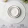 Set of serving napkins on the table "Loft", 4 pcs, d = 38 cm, white color
