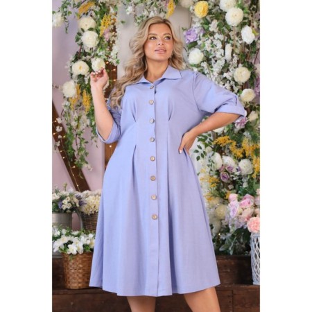 Women's dress, size 52, blue color-9