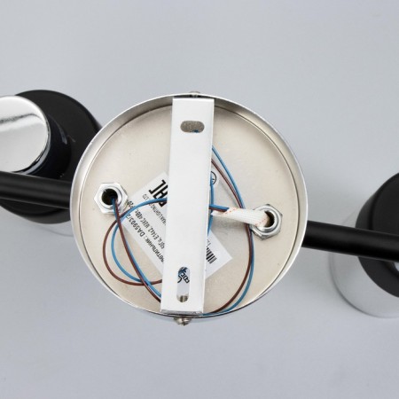 Lamp "Masumi" 2x60W E14 black/chrome 47.5x10x20cm-9