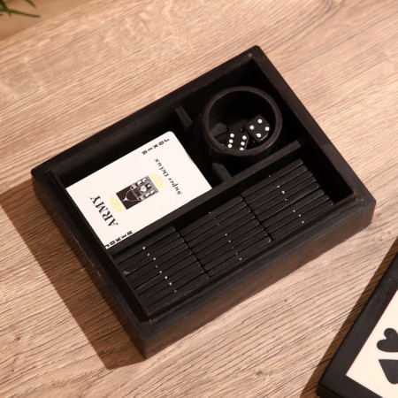 Board game 3V1 (domino + cubes + cards) Polyrerin, MDF-2