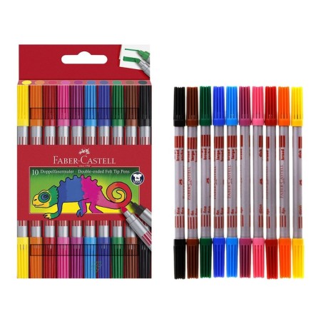 Faber-Castell 10-flowed felt-tip pens