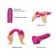 Fallomitator Strap-on-me Realistic Dildo with mobile skin, fuchsia m, 18 cm