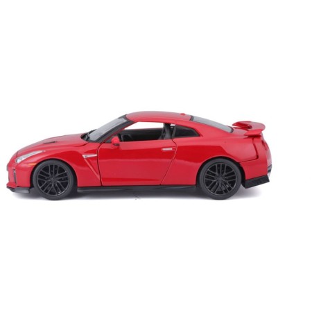 BBURAGO Nissan GT-R 2017, Die-Cast, 1:24, opening doors, red color-9