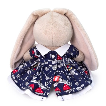 Soft toy "Bunny mi in a dress with fly agaric", 15 cm-2