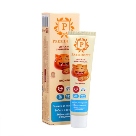 Toothpaste Children's President 3 - 6 years old, 43 ml-3
