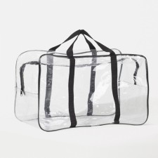 PVC bag with lightning, the color is transparent/black