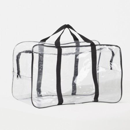 PVC bag with lightning, the color is transparent/black
