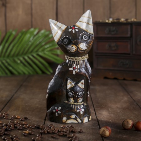 Souvenir tree "Cat with a kitten" 4.5x8x20 cm