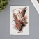 Tattoo on the body color "stork in flowers" 12x19 cm