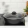 Frying "prestige", 5 l, glass cover, anti -stick coating, black color