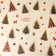 Packaging paper "Christmas trees", white craft, 1 sheet, 80 g/m2, 70 x 100 cm